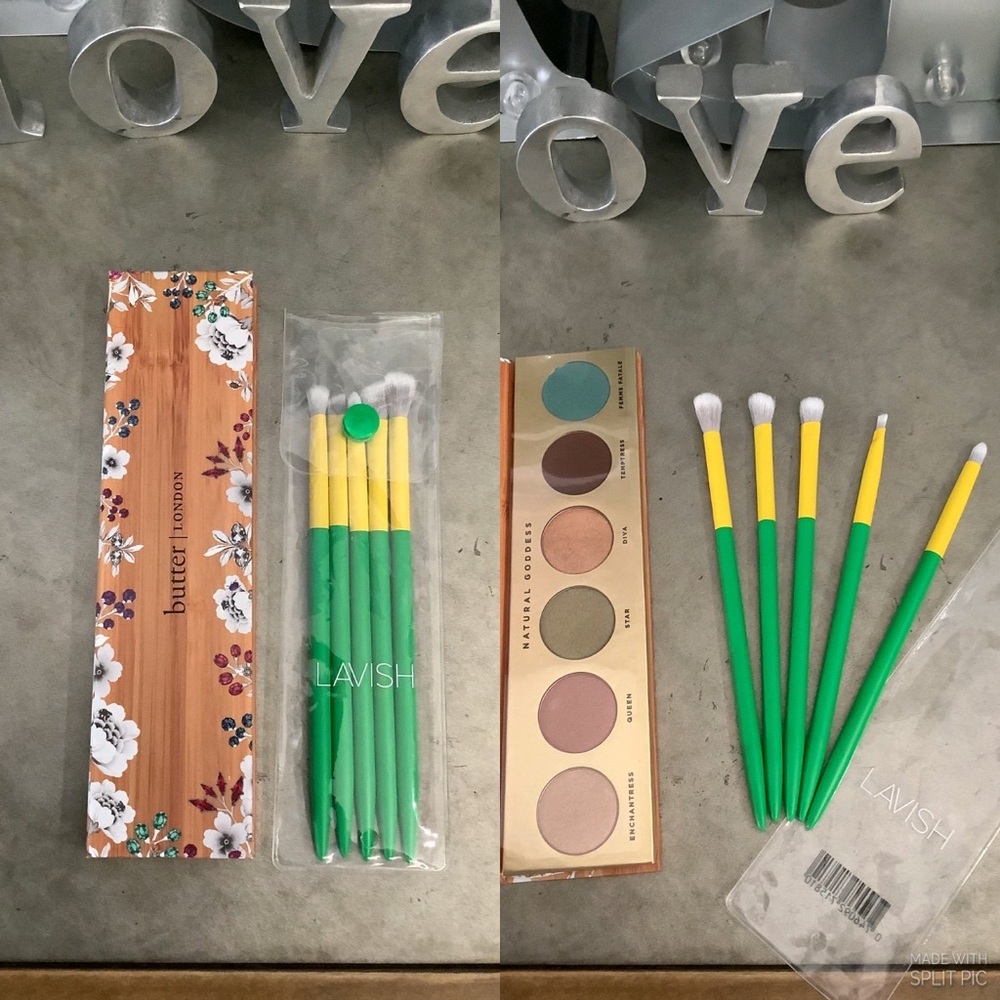 BUTTER LONDON EYESHADOW PALETTE BRUSHES BY LAVISH